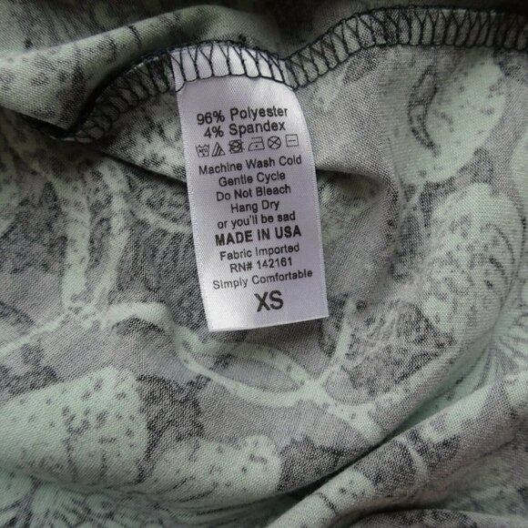 💰3/$25 Women's Julia Dress 3/4 Sleeves Stretch Floral Green XS - Picture 7 of 11